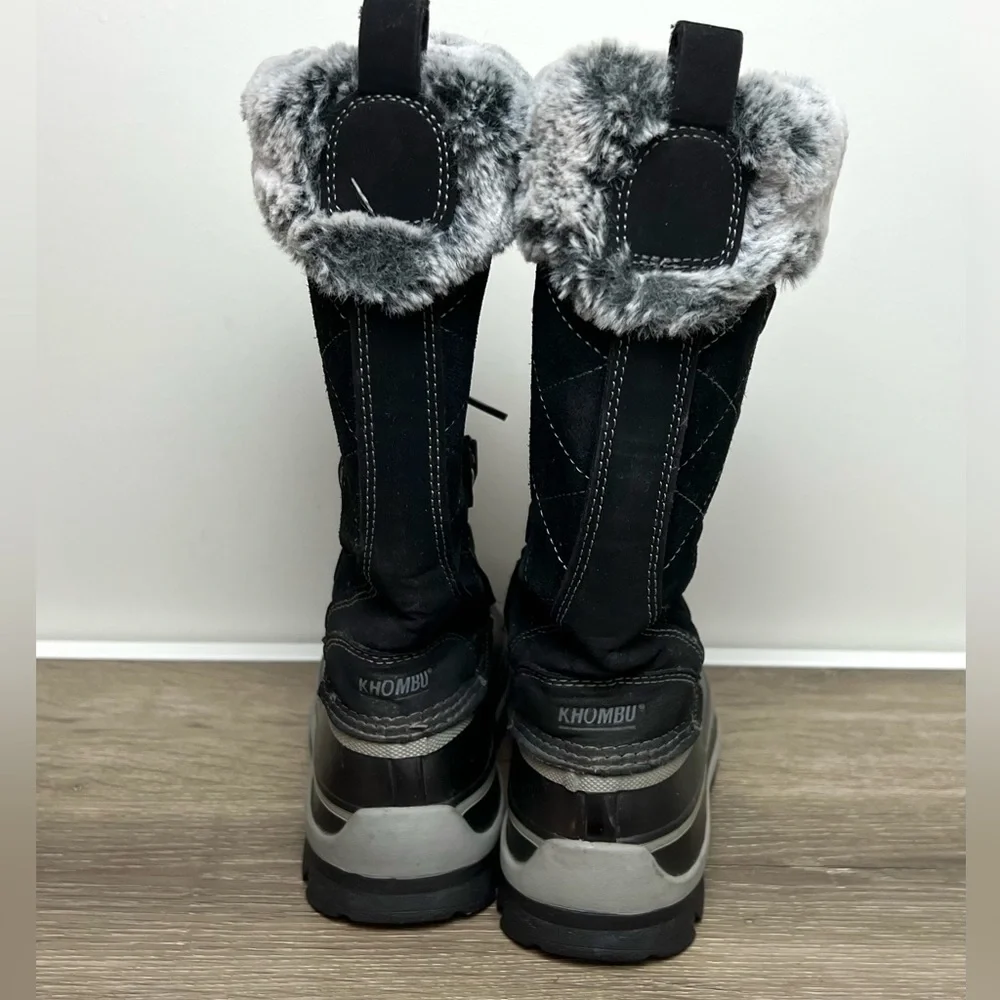 Khombu Womens Ellie Lace Up Winter Boots Sz 7